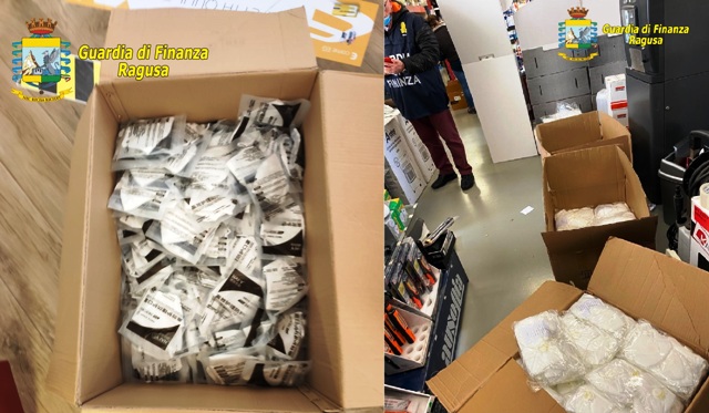 Guardia di Finanza iblea ha sequestrato 4.000 mascherine a Ragusa e Pozzallo